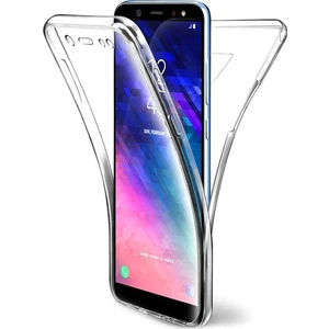 Samsung Galaxy A6 2018 360 Derece Kılıf Kristal Silikon Soft Ön Arka Şeffaf