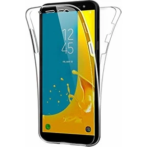Samsung Galaxy J4 360 Derece Kılıf Kristal Silikon Soft Ön Arka Şeffaf