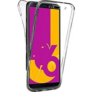 Samsung Galaxy J6 360 Derece Kılıf Kristal Silikon Soft Ön Arka Şeffaf
