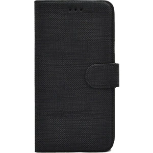 Samsung Galaxy J7 Core Spor Kumaş Cüzdan Kılıf Siyah