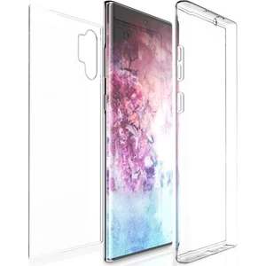 Samsung Galaxy Note 10 Plus 360 Derece Kılıf Kristal Silikon Soft Ön Arka Şeffaf