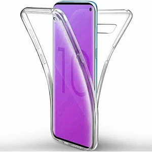 Samsung Galaxy S10 360 Derece Kılıf Kristal Silikon Soft Ön Arka Şeffaf