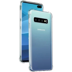 Samsung Galaxy S10 Shockproof Ultra Koruyucu Sert Silikon Kapak Şeffaf