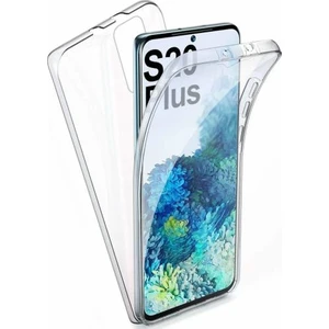 Samsung Galaxy S20 Plus 360 Derece Kılıf Kristal Silikon Soft Ön Arka Şeffaf