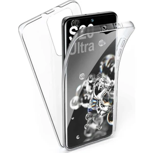 Samsung Galaxy S20 Ultra 360 Derece Kılıf Kristal Silikon Soft Ön Arka Şeffaf