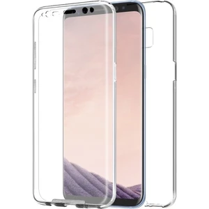 Samsung Galaxy S8 Plus 360 Derece Kılıf Kristal Silikon Soft Ön Arka Şeffaf
