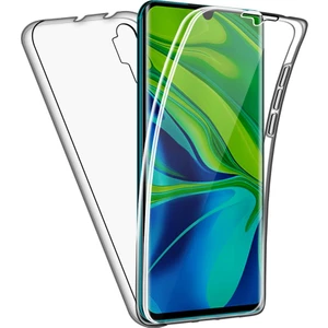 Xiaomi Mi Note 10 Pro 360 Derece Kılıf Kristal Silikon Soft Ön Arka Şeffaf