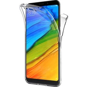 Xiaomi Redmi 5 Plus 360 Derece Kılıf Kristal Silikon Soft Ön Arka Şeffaf