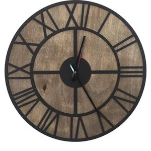 Good Time Goodtime Otantik Ceviz Eskitme Dekoratif Duvar Saati 50 x 50 cm