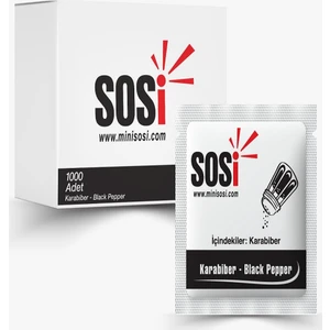 Tek Kullanımlık Karabiber 1 gr x 1000'LI