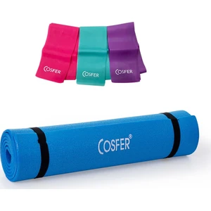Pilates Minderi ve Pilates Band Seti - Mavi