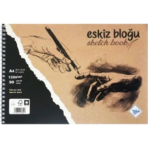 Art Liva Dokulu Eskiz Defteri 50 Sayfa A4 120 gr