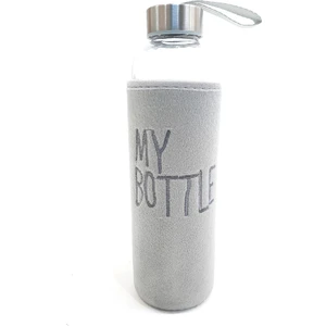 My Bottle Peluş Kılıflı Matara 600 ml Gri