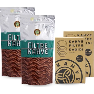 Kahve Dünyası Filtre Kahve 250 gr x 2'li + Filtre Kahve Kağıdı 2'li
