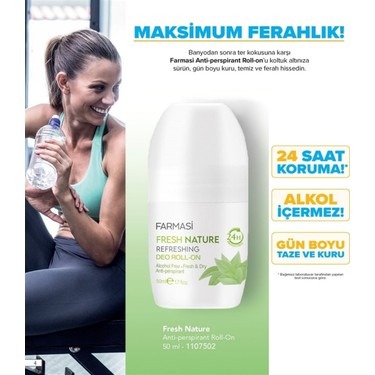 Farmasi Fresh Nature Anti Perspirant Deo Roll On Fiyati