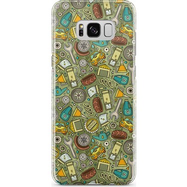 kuğu iyi eğlenceler katil  Lopard Samsung Galaxy S8 Plus Kılıf Araç Aksesuarları Doodle Fiyatı