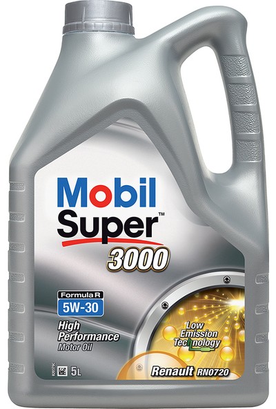 Mobil Süper 3000 F-R 5W-30 Renault Motor Yağı 5 Litre ( Üretim Yılı: 2022 )