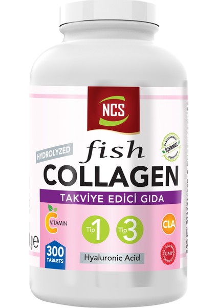 Type 1-3 Balık Cla Biotin 300 Tablet Çinko Collagen Vitamin C Hyaluronic Acid