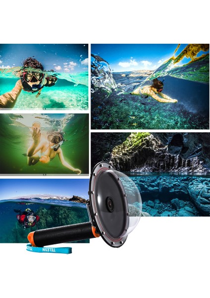 Gopro Hero 3 3+ 4 Uyumlu Dome Port Seti modelleri