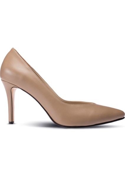 Vizon Rengi Kadın Stiletto