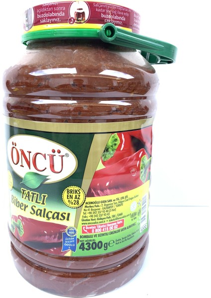 Tatlı Biber Salçası 4,3 kg + 4,3 kg Acı fırsatları