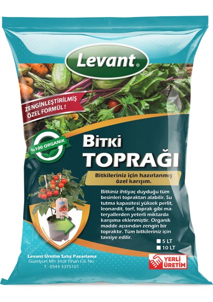 Özel Karışım Yüksek Kalite Bitki Toprağı 10 Lt