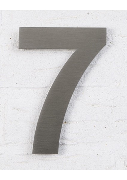 Kapı Numarası 15 cm No 7. Kendinden Yapışkanlı Paslanmaz Çelik fiyatları