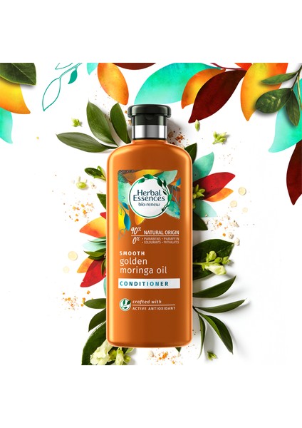Herbal Şampuan Altın Moringa Yağı 400 ml & Saç Bakım Kremi 360 ml