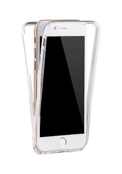 Apple iPhone Se 2020 360 Derece Kılıf Kristal Silikon Soft Ön Arka Şeffaf