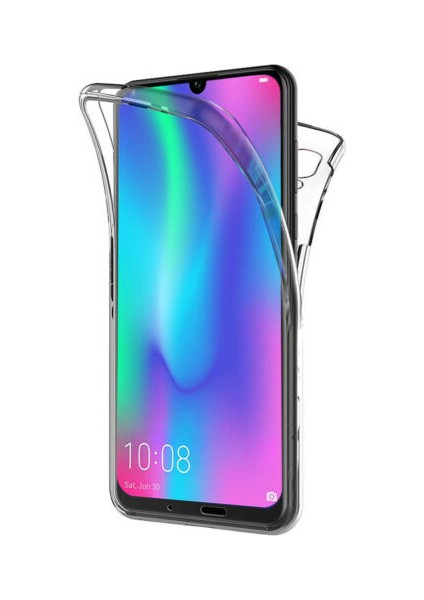 Huawei Honor 10 Lite 360 Derece Kılıf Kristal Silikon Soft Ön Arka Şeffaf