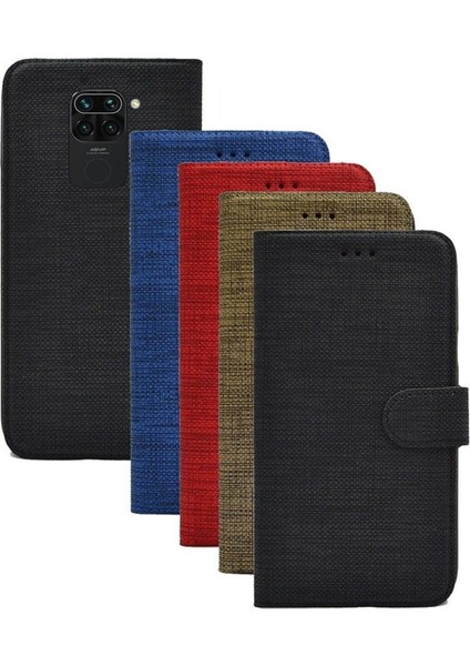 Samsung Galaxy A11 Spor Kumaş Cüzdan Kılıf Mavi