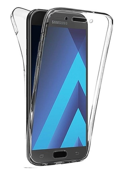 Samsung Galaxy A5 2017 360 Derece Kılıf Kristal Silikon Soft Ön Arka Şeffaf