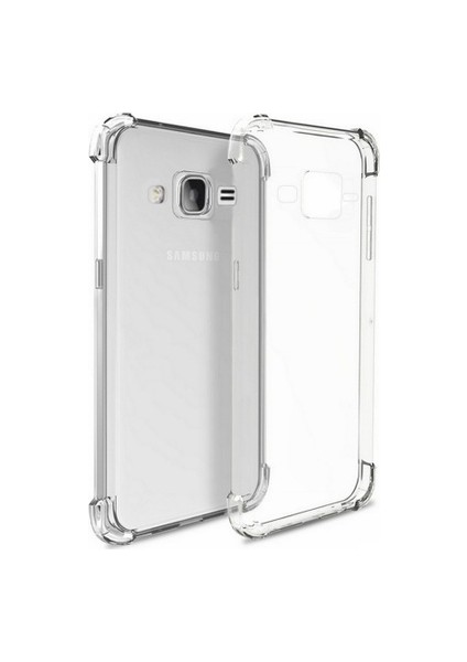 Samsung Galaxy J7 2015 Shockproof Ultra Koruyucu Sert Silikon Kapak Şeffaf