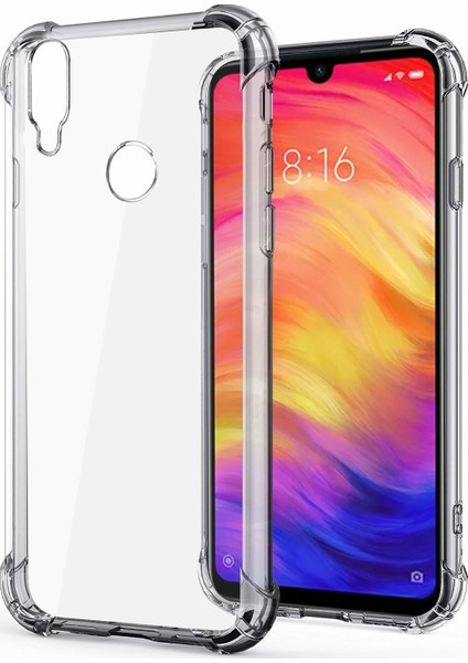 Xiaomi Redmi Note 7 Shockproof Ultra Koruyucu Sert Silikon Kapak Şeffaf