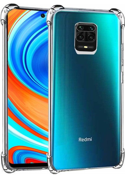Xiaomi Redmi Note 9s Shockproof Ultra Koruyucu Sert Silikon Kapak Şeffaf