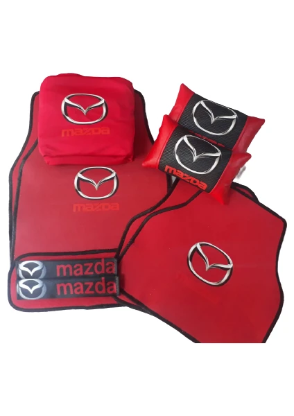 Mazda  Penye Kılıf + Yastık + Halı Paspas Seti