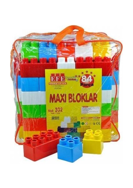 Plastik 84 Parça Maxi Bloklar 302