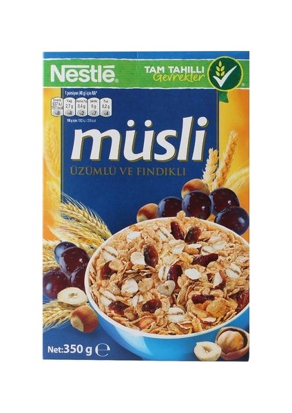 Müsli Üzü mlü-Fındıklı 350 gr