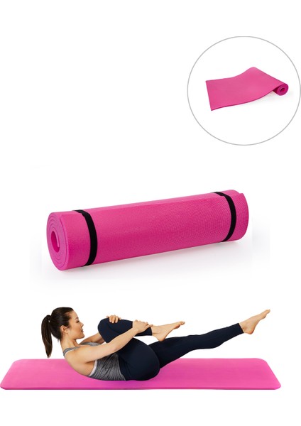 6,5 mm Pilates ve Yoga Minderi - Pembe