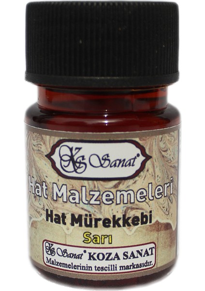 Hat Mürekkebi Sarı 25 cc