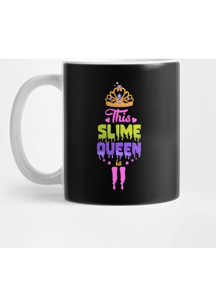 This Slime Queen Is 11, Slime Queen 11Th Birthday, Slime Birthday Party Kupa Bardak