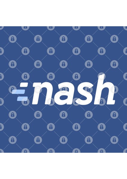 Nash Logo White Kupa Bardak