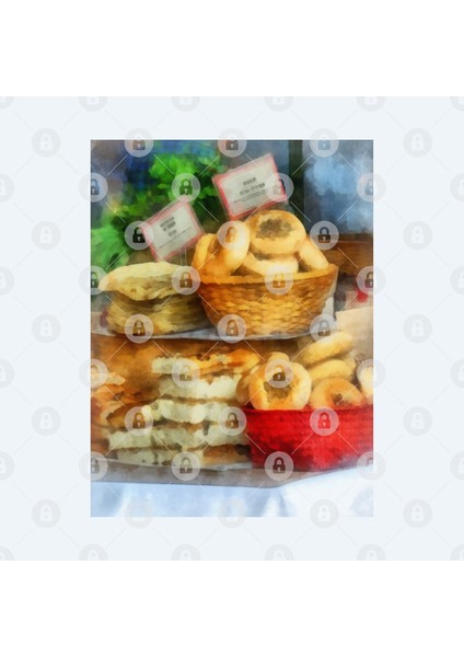 Food - Baskets Of Bialys Kupa Bardak
