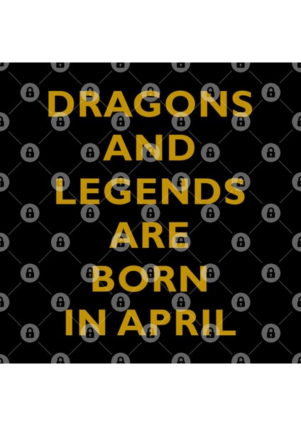 Dragons And Legends Are Born İn April Kupa Bardak