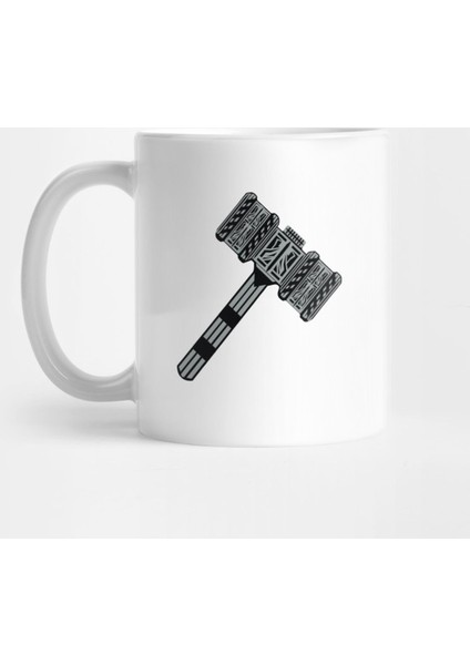 Mjolnir Thors Hammer Vikings Odin Lightning Kupa Bardak