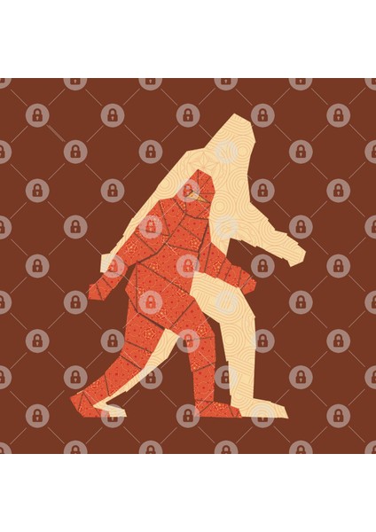 Origami Bigfoot Kupa Bardak