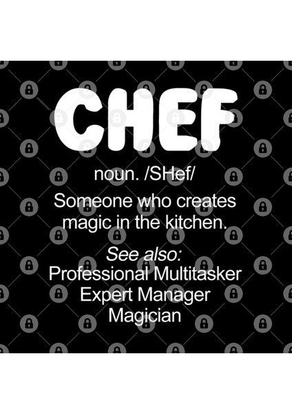 Chef: Someone Who Creates Magic In The Kitchen. Kupa Bardak