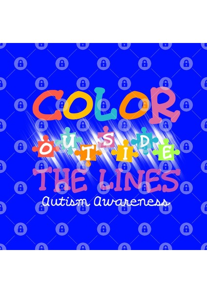 Autism Awareness Colour Outside The Line Kupa Bardak