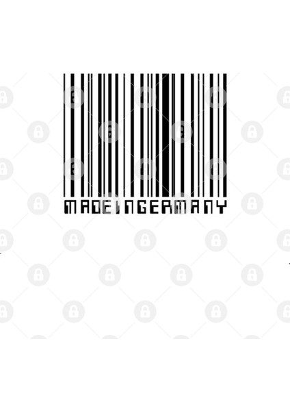 Made In Germany - Barcode Travel Souvenir Kupa Bardak