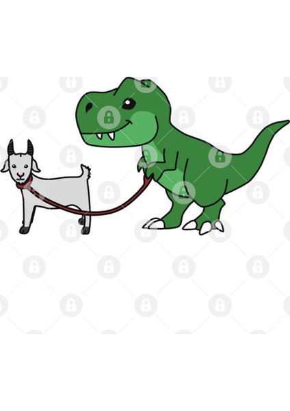 T Rex Dinosaur Walking Goat Kupa Bardak